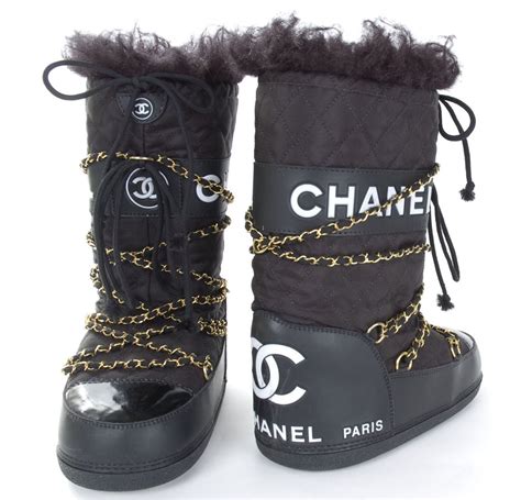 chanel apres ski boots price|High boots .